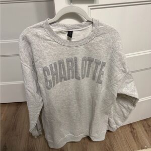 Heather Gray Crewneck Charlotte Sweatshirt
